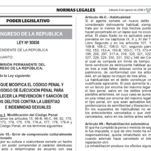 Ley Prevención y Sanción de los Delitos Contra la Libertad Sexual